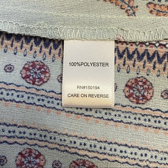 Living Doll Blue Floral Paisley Dress Size 2X - Picture 9 of 9